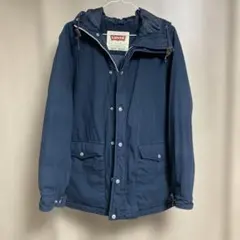 【中古品】Levi's 紺マウンテンパーカーダウンジャケット フード付き