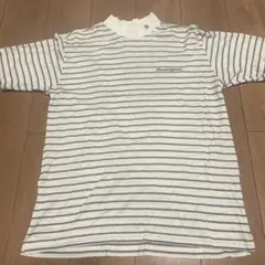 Munsingwear 半袖モックネックシャツ ボーダー柄のサムネイル