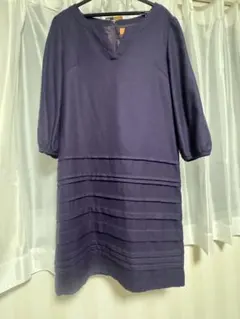 Sunayna パープル ひざ丈ワンピース 38
