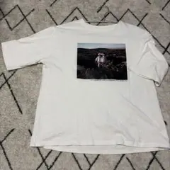 宇宙飛行士プリント ホワイト半袖Tシャツ　MUHET ミュエーターのサムネイル
