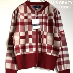 ユミリン様専用　　　未使用☆エムズグレイシー☆ジップニットカーディガン ウール混