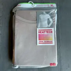 ユニクロ HEATTECH ヒートテック クルーネックT 長袖 XL ベージュ