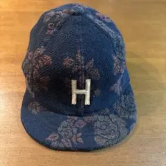 GO TO HOLLYWOOD キャップ 花柄 刺繍 Hロゴ M