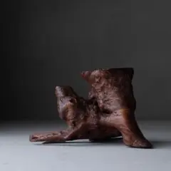 木の台　オブジェ 置物 花台 古家具 古道具 古民具 骨董 アンティーク レトロ