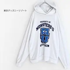 ♦︎ 東京ディズニーリゾート パーカー L 綿混 フード モンスターズインク