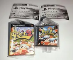 ゲームパッケージミニチュアチャーム サルゲッチュ＆サルゲッチュ2