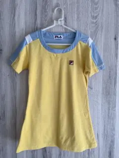 FILA ラウンドネック Tシャツ イエロー/ブルーのサムネイル