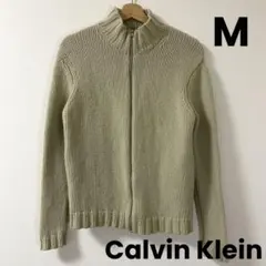 カルバンクライン　ベージュ ニットセーター Mのサムネイル