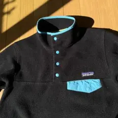 パタゴニア スナップT フリース レディースM ブラック 黒