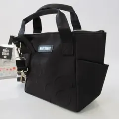 マリークワント新品ブラック デイジー刺繍トートバッグ / 保冷 バッグ 2/2