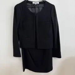 NATURAL BEAUTY BASIC ブラック スカートスーツ　M