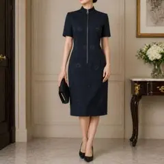 エンポリオアルマーニ ジップアップワンピース フォーマル ブラック 42のサムネイル