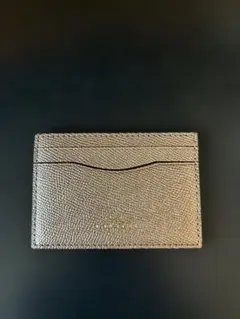 コーチ　レザーカードケース　シャンパンゴールド