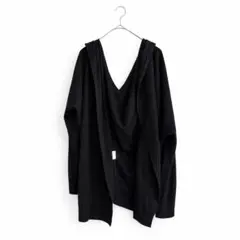 257×, カーディガン 黒 長袖 無地 Vネック