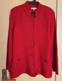 MISSEL 赤 長袖カーディガン