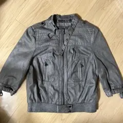 ライダース風ジャケット　7部丈　ZARA
