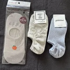 韓国製スニーカーソックス3足セット
