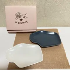 『IL BISONTE 』豆皿2枚セット・イルビゾンテのノベルティ（非売品）箱付
