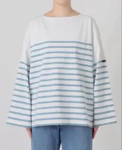 Le Minorルミノア SLOBE IENA別 注 ボーダーカットソー ブルー