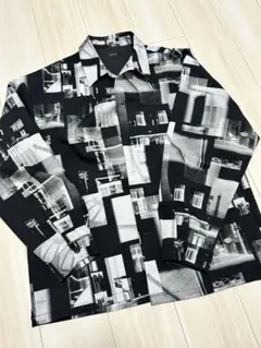LUCY 柄シャツ　長袖シャツ　Mサイズのサムネイル