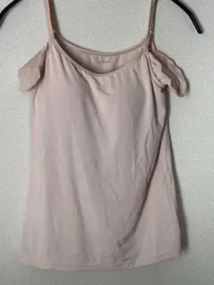 UNIQLO エアリズム ブラキャミソール 汗取りパット付き ベージュS