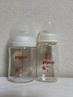 【美品】 Pigeon ガラス哺乳瓶 母乳実感