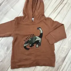 GLOBAL WORK 恐竜プリント パーカー S