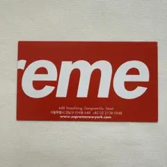 supreme ショップカード１枚　ソウル