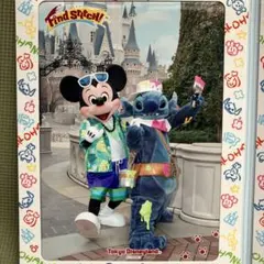 ディズニー フォトファン台紙 スティッチ ミッキー スペシャルフォト