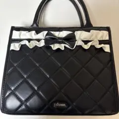 pium フロントフリルキルティング2wayトート