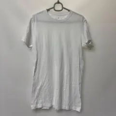 無印良品 M ホワイト Tシャツ 半袖 無地 綿100% タグレス 白T 定番