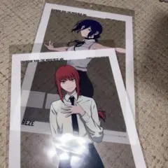 劇場版 チェンソーマン レゼ篇 ベースヤード　A3クリアポスター　レゼ　マキマ