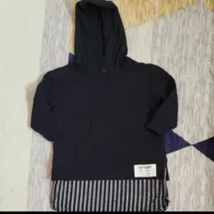 68【おまとめ2000円以上500円引】　90サイズ女の子　フードつきワンピース