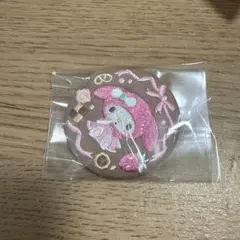 サンリオ 刺繍缶バッジ マイメロディ