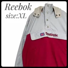 S*n様 Reebok US古着ハーフジップ ナイロンジャケット レッド サイズ