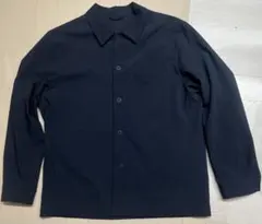 ユニクロ 感動シャツジャケット ウールライク 69NAVY L