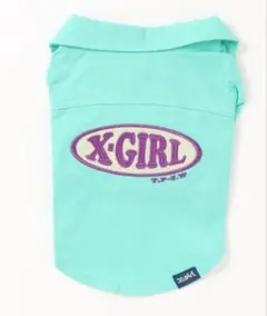 新品　X-GIRL 犬用シャツ ミントグリーンのサムネイル