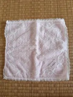 PRIVATE LABEL タオルハンカチ レース付き ピンクのサムネイル
