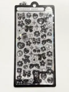 正規品　ボンボンドロップシール　ガーリー　ブラック　クーリア