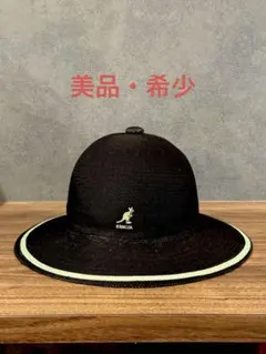 【美品・希少】KANGOL ストローハット レディース 夏用 レアデザイン