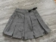チェック柄プリーツスカート 140cm