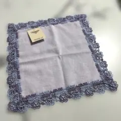 近沢レース　タオルハンカチ　パンジー