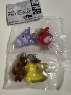 サンリオなかよしドロップチャーム　マイメロクロミ、ポムポムプリンセット