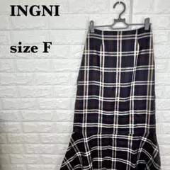 INGNIイング チェックマーメイドスカート【909】