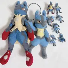 ポケモン メガルカリオ ルカリオ　リオル　ぐらぶらりん　ぬいぐるみ　フィギュア