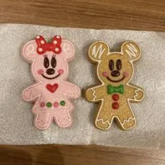 ミッキー&ミニー　クリスマスマグネット