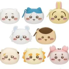 ちいかわ　おかおミニシリコンポーチ　全8種　コンプリート