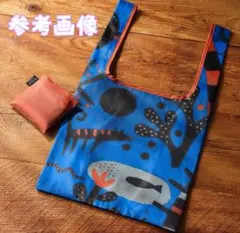 カルディ★エコバッグ★いきものがたり★ブルー★未使用品