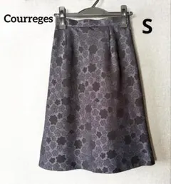 極美品】クレージュ courages 花柄 スカート 黒 日本製のサムネイル