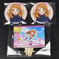 アイカツ ユニット缶バッジ スキップス 大空あかり 天羽まどか - メルカリ